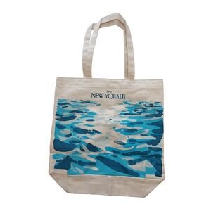 The New Yorker 2018 Limited Edition Blue Sea Tote Bag Christoph Niemann NEW